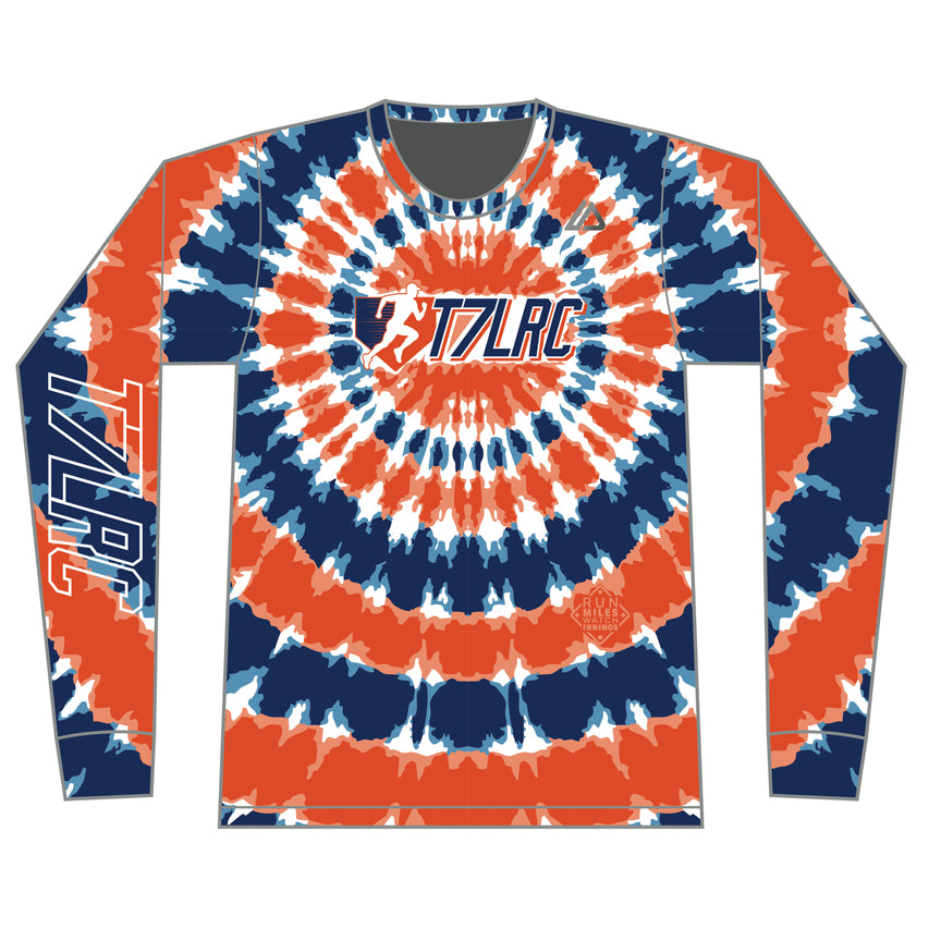 完売！【MIRROR9】Tie-dye longsleeve Tshirts Earthy Ice Dye Spiral Long Sleeve Tie Dye Shirt - Paradisiac